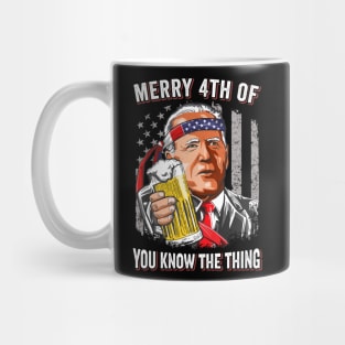 Biden Meme American Flag Merry 4th Of You Know..The Thing Mug